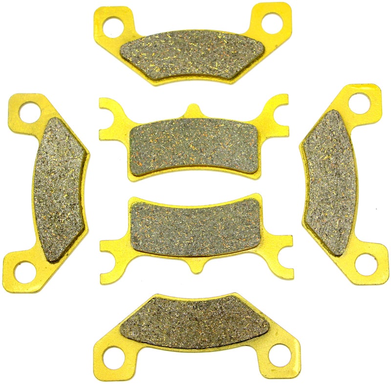Master Chen Front Rear Brake Pads Brakes for Polaris Sportsman 500 HO/EFI 2003-2008 - 500 Touring EFi Quad 2008-2010 - Sportsman 600 2003-2005 - Sportsman 700 2002-2007 MC0019 - Image 1